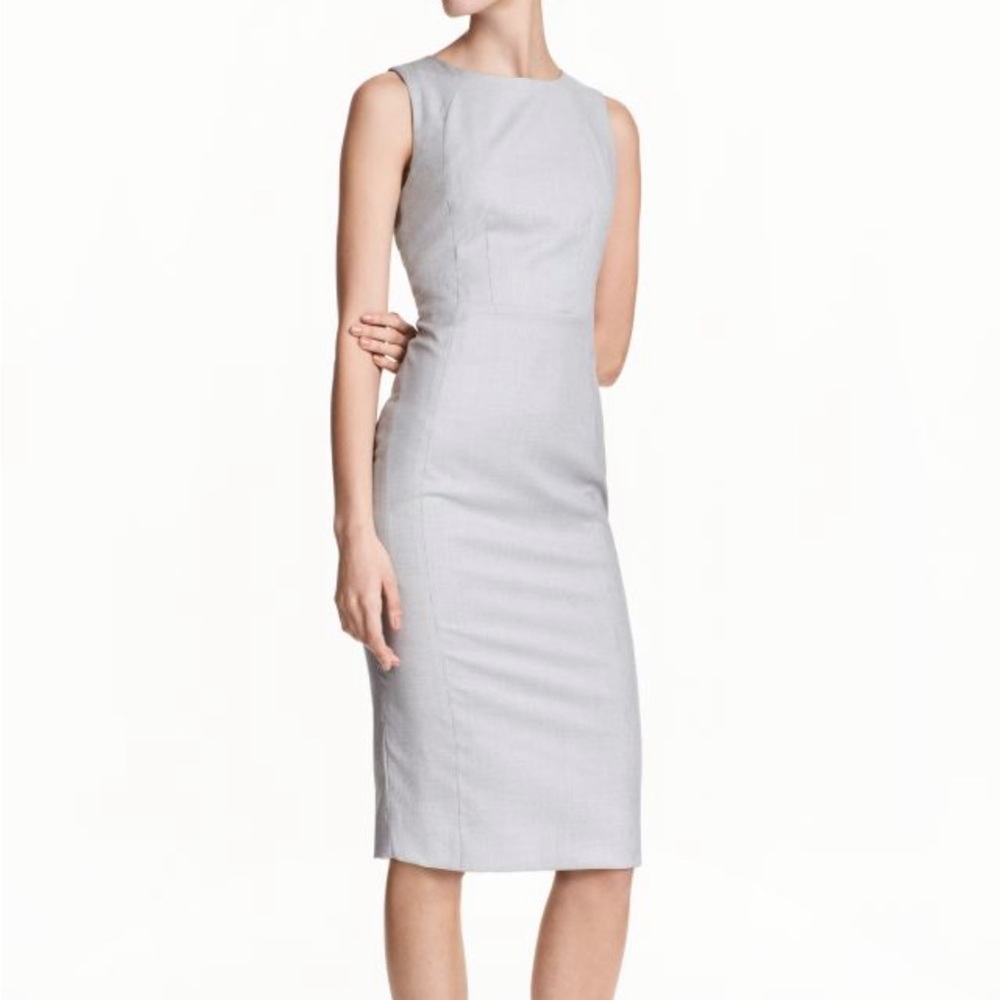 H&M - Grey Business Professional Dress - US 6 - Excellent Condition.